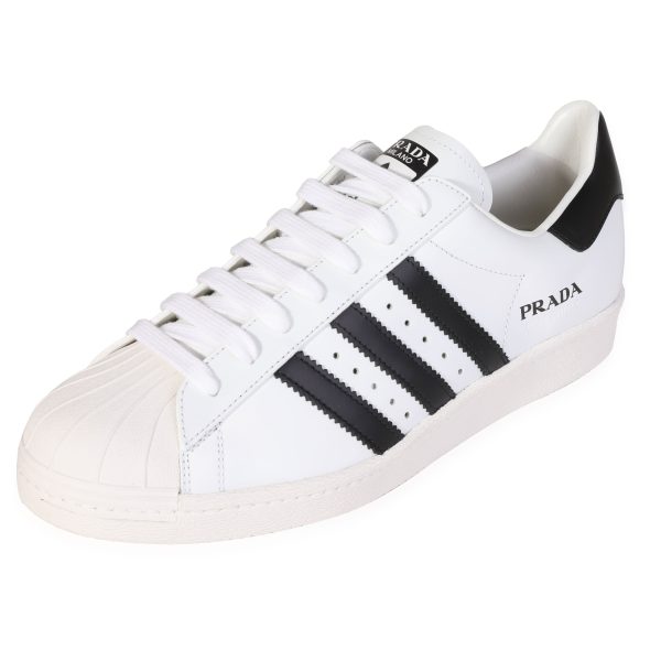 120320 sv Adidas Prada x Superstar White Black 95 US