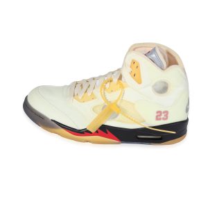 Air Jordan Off White x Air Jordan 5 SP Sail 10 US Fendi Zucchino Pattern Mamma Bucket Shoulder Bag