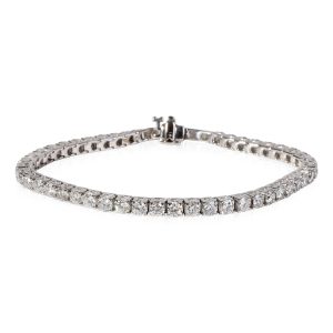 Diamond Tennis Bracelet in 18k White Gold 725 CTW Louis Vuitton Monogram Petite Noe Shoulder Bag