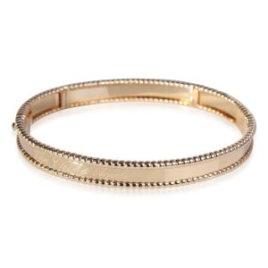 Van Cleef Arpels Signature Perlee Bracelet in 18k Yellow Gold BVLGARI Gold Ring B Zero One