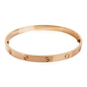 Cartier Love Bracelet in 18K Yellow Gold Size 21 PRADA Nylon Accessory Triangle Logo Shoulder Pouch Black