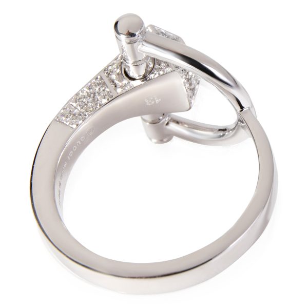 120677 pv 8596e5e4 3745 4a60 bf95 6f2af13adb1a Gucci Chiodo Horsebit Diamond Ring in 18k White Gold 040 CTW