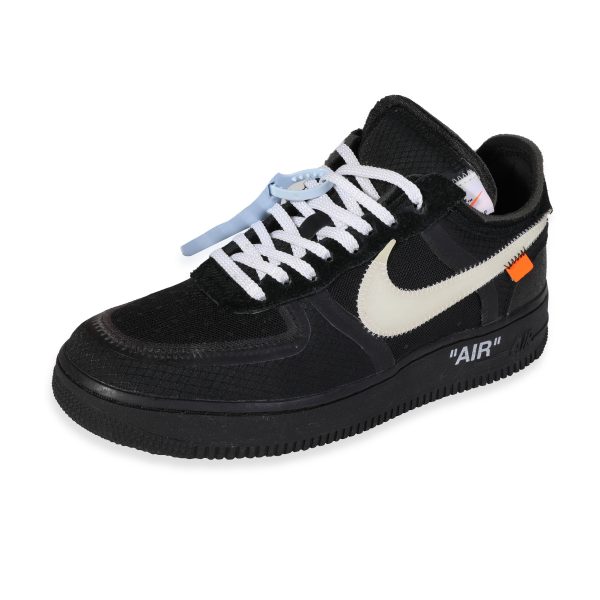 120741 sv Nike Off White x Air Force 1 Low Black 75 US