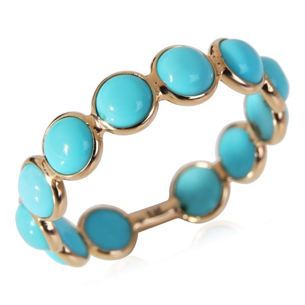 120796 bv Turquoise Bezel Set Ring in 14k Yellow Gold