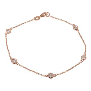 Diamond Bracelet in 14k Rose Gold 033 CTW Cart