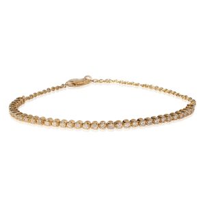 Diamond Bracelet in 14k Yellow Gold 051 CTW Louis Vuitton Keepall 50 Monogram Bag Brown