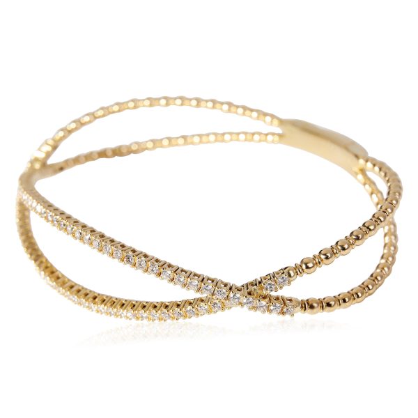 120807 sv 0a1c8991 8ff8 4565 8022 0c4e0485b67f Flexible X Diamond Bangle in 18k Yellow Gold 110 CTW