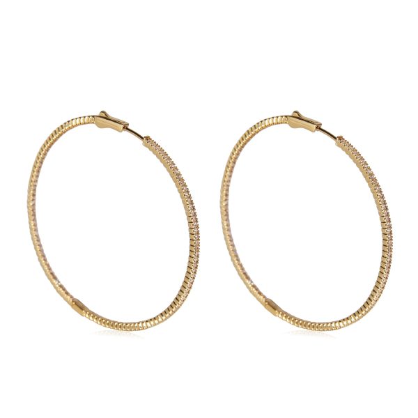 120810 sv Inside Out Diamond Hoop Earrings in 18k Yellow Gold 209 CTW