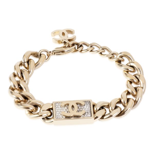 Chanel CC Strass Curb Link Bracelet Chanel CC Strass Curb Link Bracelet