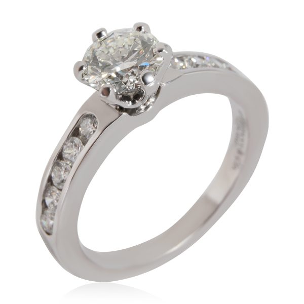 Rings Tiffany Co Diamond Engagement Ring in Platinum 081 CTW