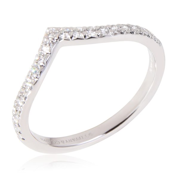 120979 av Tiffany Co Soleste V Diamond Band in Platinum 017 CTW