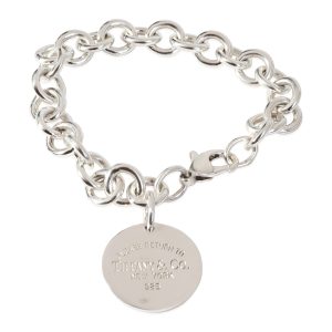 Tiffany Co Return To Tiffany Circle Tag Bracelet in Sterling Silver Cart