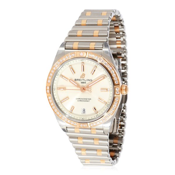 Breitling Chronomat 36 U10380591A1U1 Unisex Watch in Rose GoldStainless Steel Breitling Chronomat 36 U10380591A1U1 Unisex Watch in Rose GoldStainless Steel