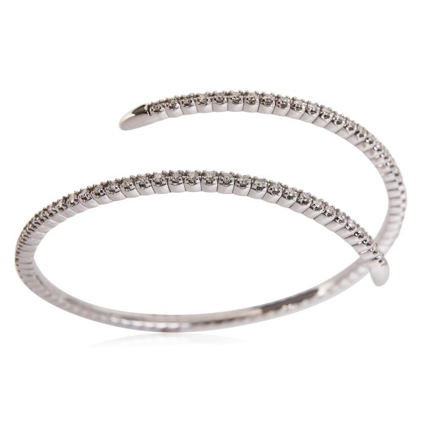 121248 bv 9eb07ca3 09cb 47c1 9d2e 6e43c68b743a Flexible Diamond Bangle in 18k White Gold 150 Ctw