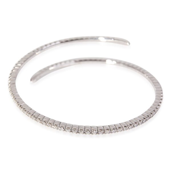 121248 pv ec8767db 7c36 4c7f b420 5e96d9c2d210 Flexible Diamond Bangle in 18k White Gold 150 Ctw