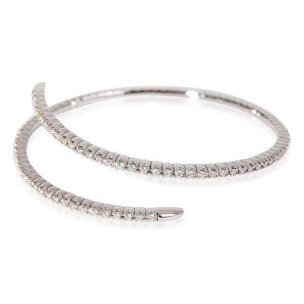 121248 sv 0deb2fde ee66 4d28 9371 4540dc3e0126 Flexible Diamond Bangle in 18k White Gold 150 Ctw