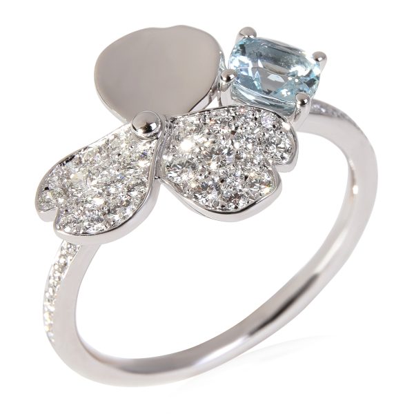 121329 box aa18aa18 b824 4852 8bc7 dbe2e4f4779e Tiffany Co Paper Flowers Aquamarine Diamond Ring in Platinum 030 CTW