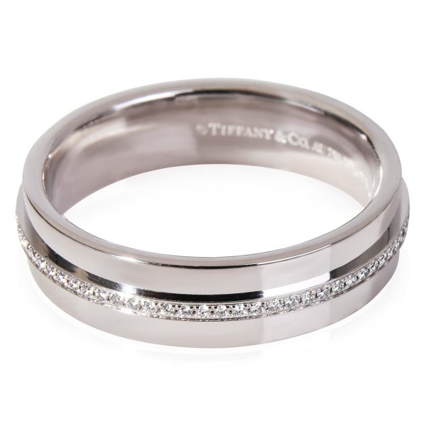 121331 pv Tiffany Co T Wide Diamond Ring in 18k White Gold 014 Ctw