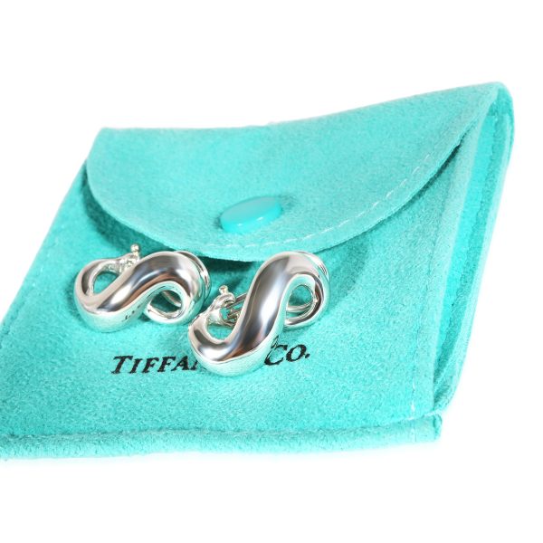 121393 bv Tiffany Co Infinity Earrings in Sterling Silver