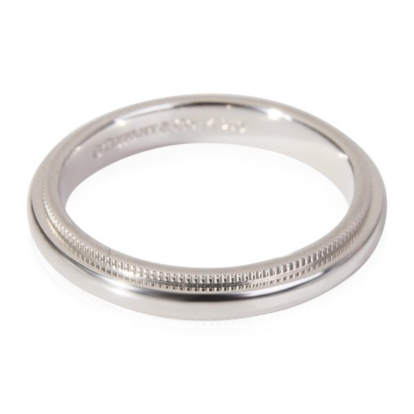 Tiffany Co Tiffany Co Classic Milgrain Band in Platinum