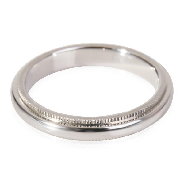 Band Platinum Tiffany Co Classic Milgrain Band in Platinum