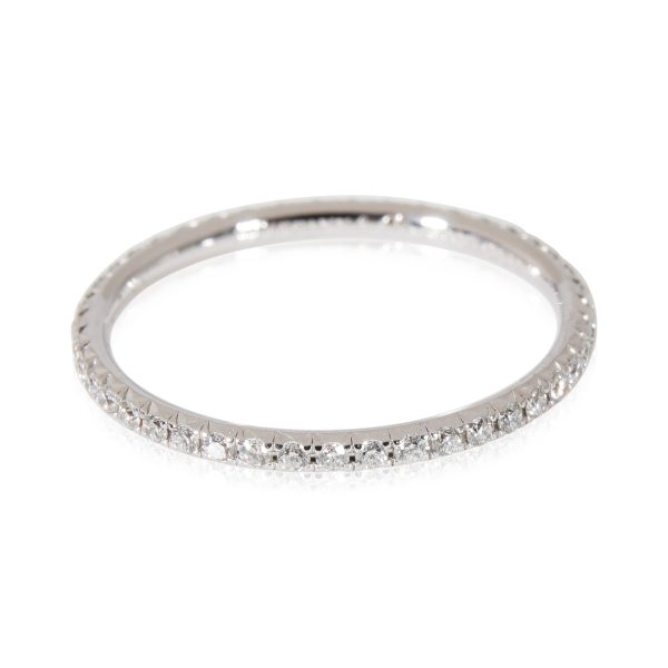 Rings Tiffany Co Metro Diamond Eternity Band in 18k White Gold 021 Ctw