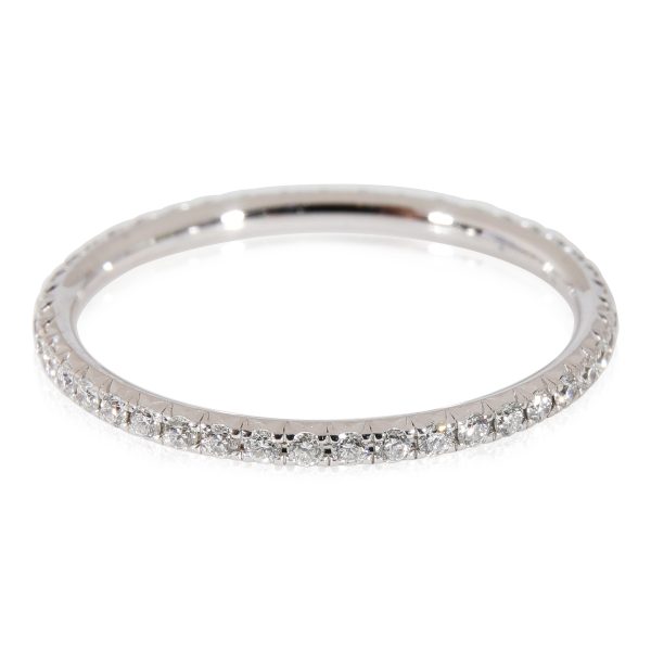 Eternity Band White Gold Tiffany Co Metro Diamond Eternity Band in 18k White Gold 021 Ctw