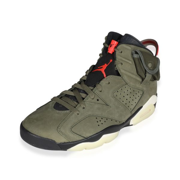 121654 sv Travis Scott x Air Jordan 6 Retro Olive