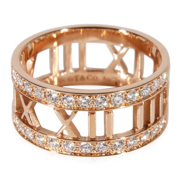 Tiffany Co Tiffany Co Atlas Diamond Band in 18k Rose Gold 052 CTW