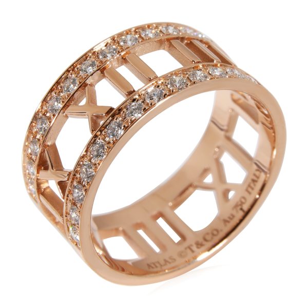 tiffany co atlas diamond band in 18k rose gold 0 52 ctw Tiffany Co Atlas Diamond Band in 18k Rose Gold 052 CTW