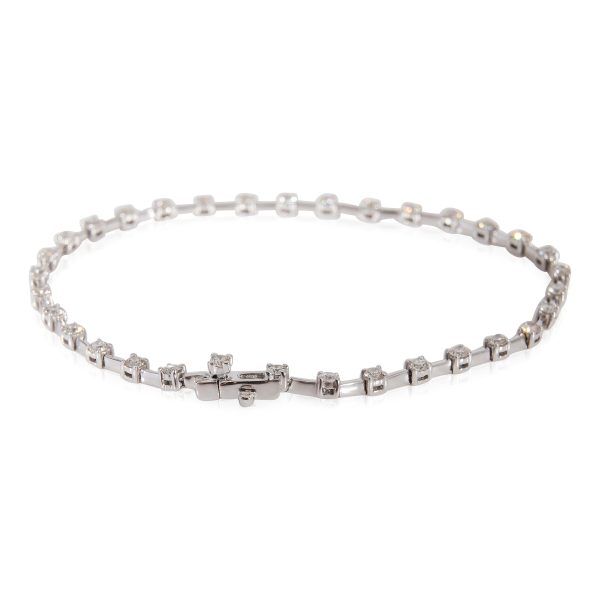 121706 av Diamond Tennis Bracelet in 18k White Gold 152 CTW