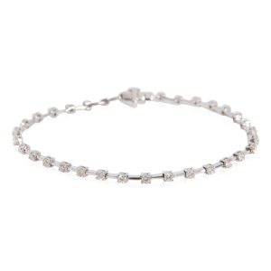 Diamond Tennis Bracelet in 18k White Gold 152 CTW Cart