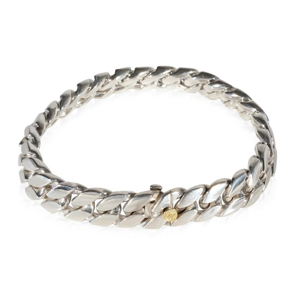 121756 sv a051a211 dafb 41b8 a22b 56ceb0a88989 David Yurman Curb Mens Bracelet in 18K Yellow Gold Sterling Silver