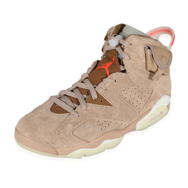 121807 sv Air Jordan Travis Scott x Air Jordan 6 Retro British Khaki 85 US