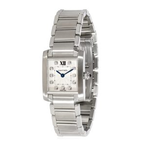 Cartier Tank Francaise WE110006 Womens Watch in Stainless Steel Breitling Colt Automatic A1738011C676 Mens Watch in Stainless Steel