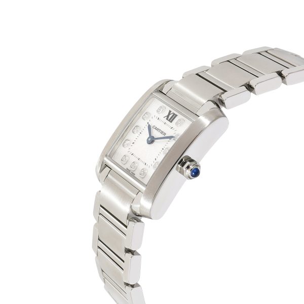 121809 lv Cartier Tank Francaise WE110006 Womens Watch in Stainless Steel