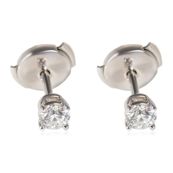 Tiffany Co Diamond Stud Earring in Platinum E SI1 042 CTW Tiffany Co Diamond Stud Earring in Platinum E SI1 042 CTW