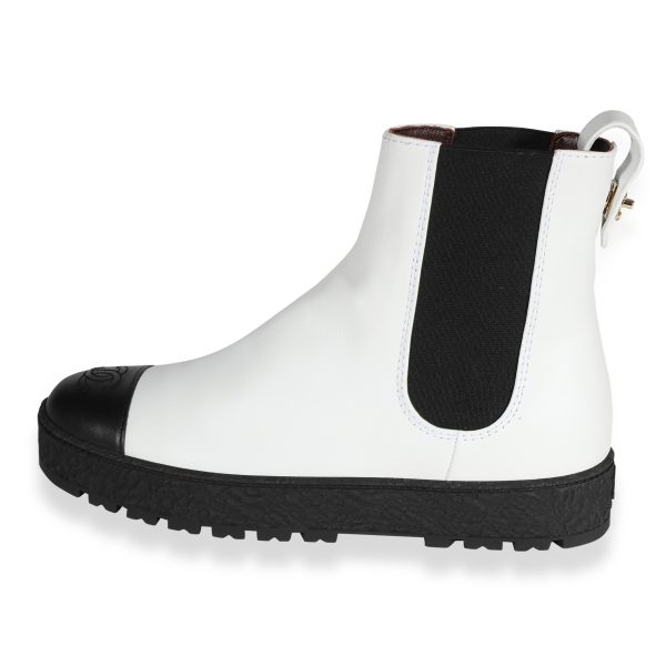 Chanel Wmns Two Toned Ankle Boot White Black Chanel Wmns Two Toned Ankle Boot White Black