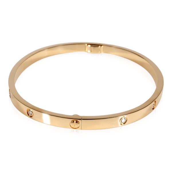 122135 sv Cartier Love Diamond Bracelet in 18k Yellow Gold 021 CTW