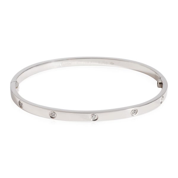 Cartier Love Diamond Bracelet in 18k White Gold 021 CTW Cartier Love Diamond Bracelet in 18k White Gold 021 CTW