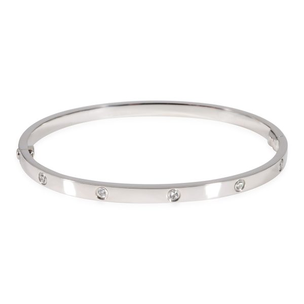 122136 pv Cartier Love Diamond Bracelet in 18k White Gold 021 CTW