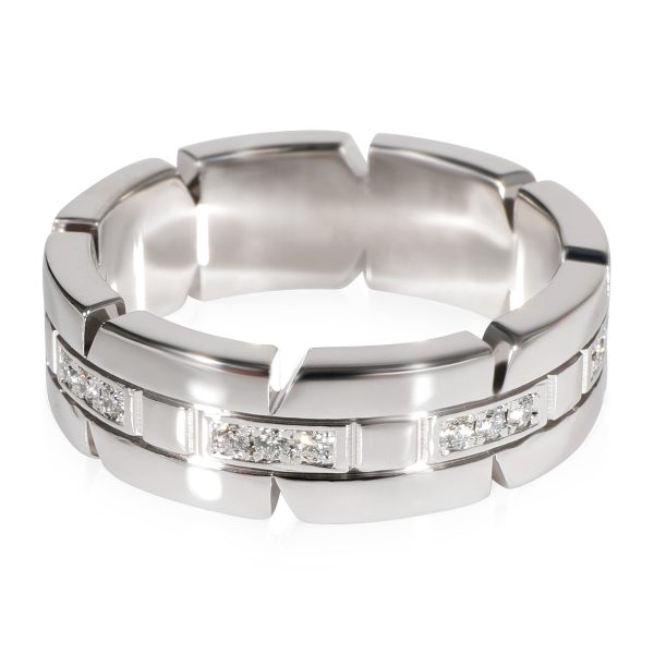 Rings Cartier Tank Francaise Diamond Ring in 18k White Gold 017 CTW