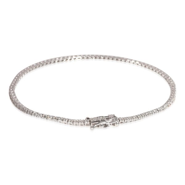 122354 pv 55785e15 5286 44a9 b6b7 5b376eaf9180 Diamond Micro Tennis Bracelet in 18K White Gold 1 CTW