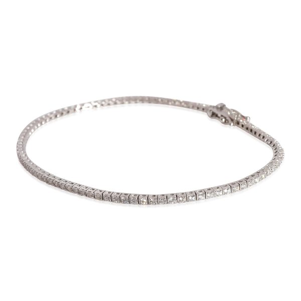 122354 sv 73ba4fda 8f14 4338 840a eefa8b1de36c Diamond Micro Tennis Bracelet in 18K White Gold 1 CTW