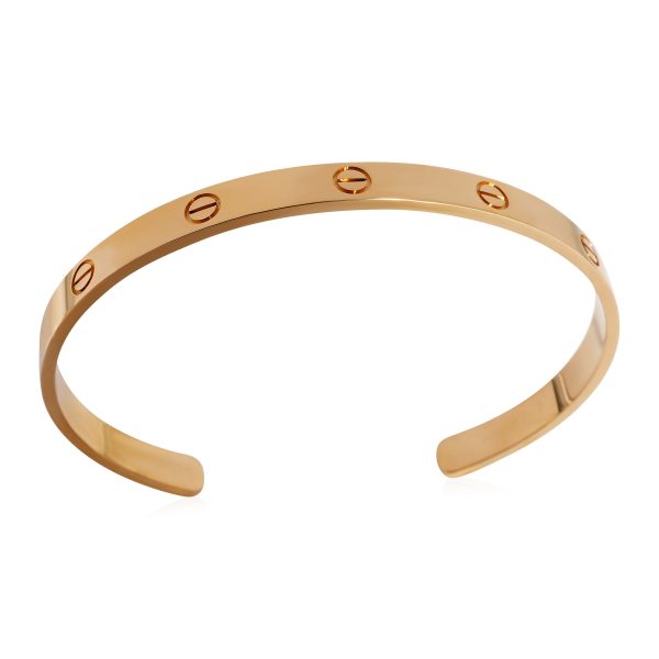 122407 bv Cartier Love Cuff in 18K Yellow Gold