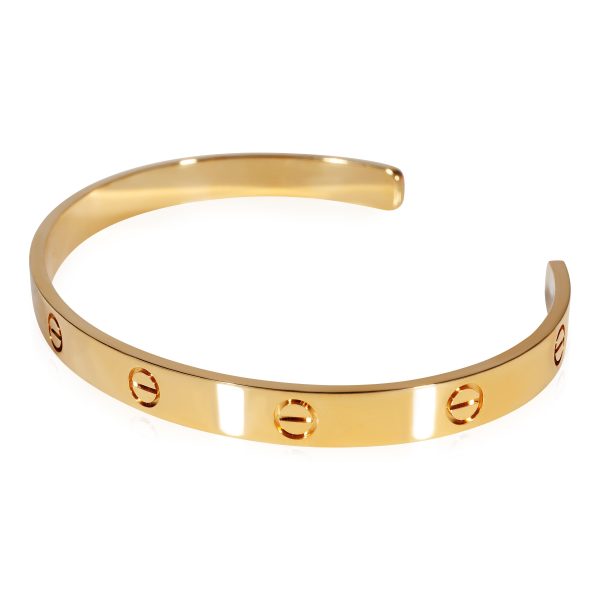 122407 sv Cartier Love Cuff in 18K Yellow Gold