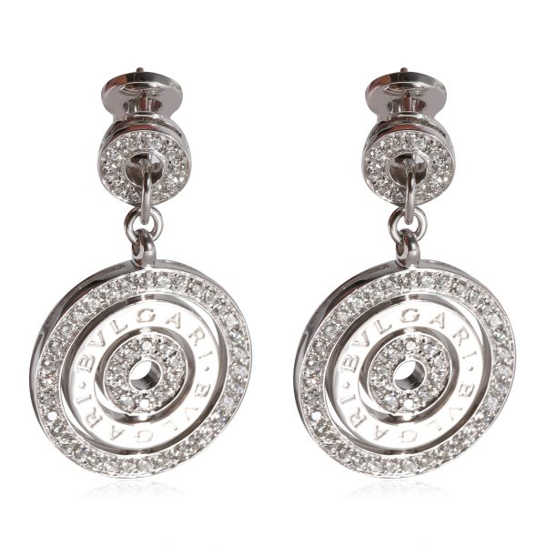 BVLGARI Astrale Cerchi Drop Diamond Earrings in 18k White Gold 1 38 CTW BVLGARI Astrale Cerchi Drop Diamond Earrings in 18k White Gold 1 38 CTW