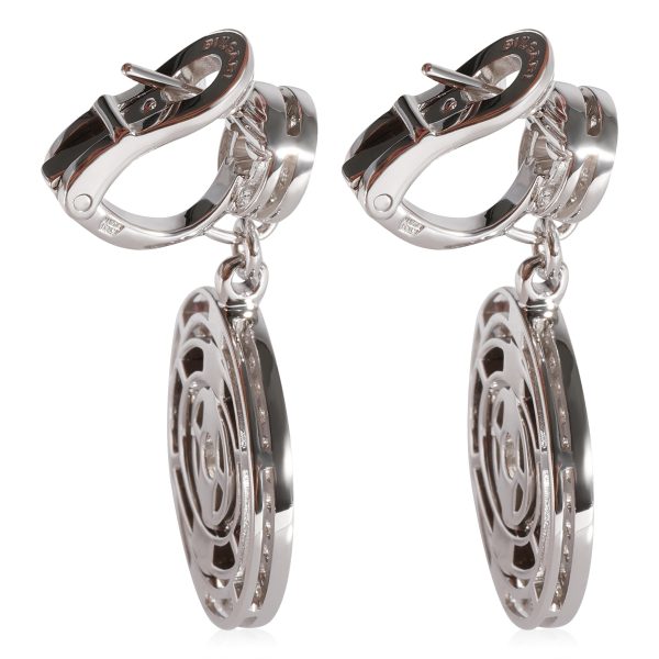 122414 sv e14ca676 7d1d 438e b10c 4d792f0c5a9c BVLGARI Astrale Cerchi Drop Diamond Earrings in 18k White Gold 1 38 CTW