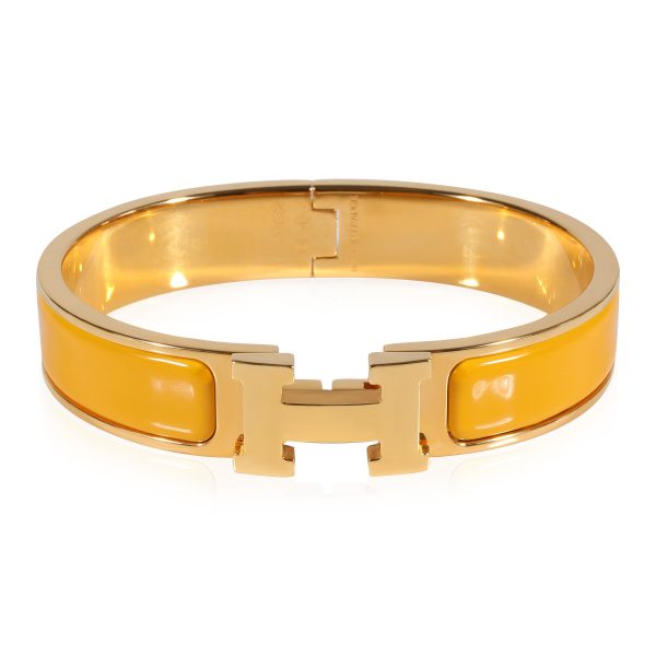 Hermès Clic H Jaune Bracelet Hermès Clic H Jaune Bracelet