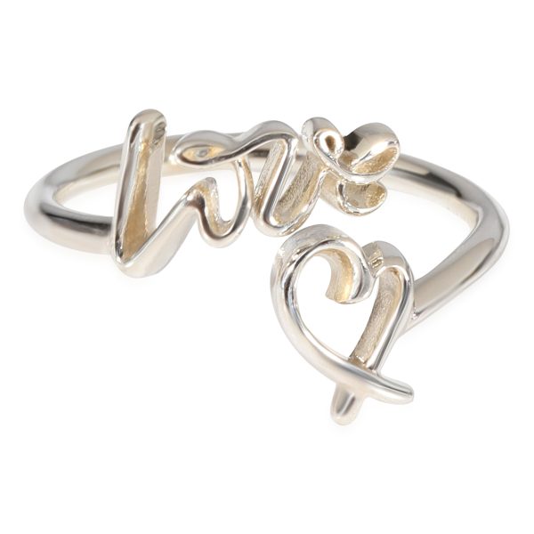 Tiffany Co Paloma Picasso Loving Heart Ring in 925 Sterling Silver Tiffany Co Paloma Picasso Loving Heart Ring in 925 Sterling Silver